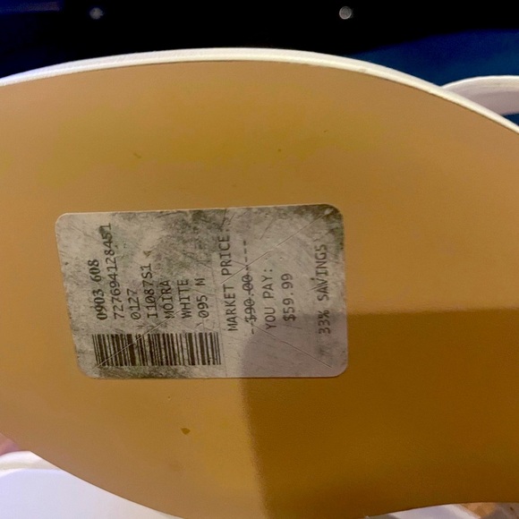 Circus- Sam Edleman- MOIRA- White Wedge Sandals 9.5 M New w/o Box- never worn - Picture 4 of 7